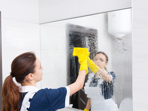 Только такое количество моющего средства сможет очистить зеркало. Четыре шага для идеальной поверхности