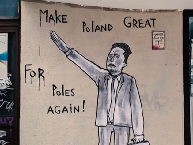 У Варшаві покарали білоруса за графіті Маска з нацистським жестом. Що вирішив суд