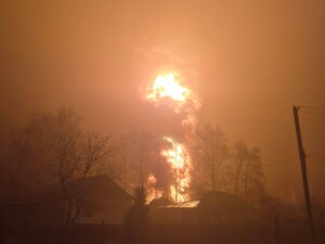 Після атаки дронів у Тамбовській області горить нафтобаза