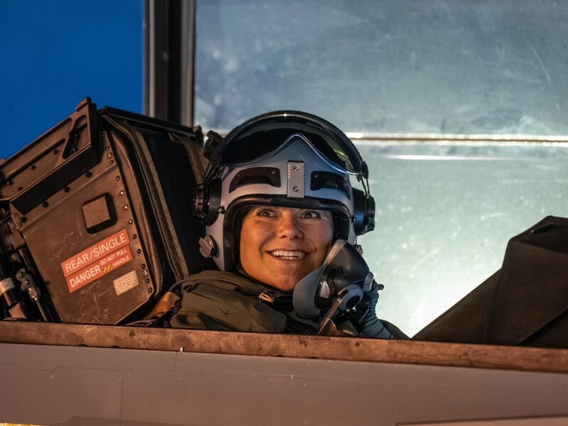 Кронпринцесса Швеции начала сбивать дроны. Фото