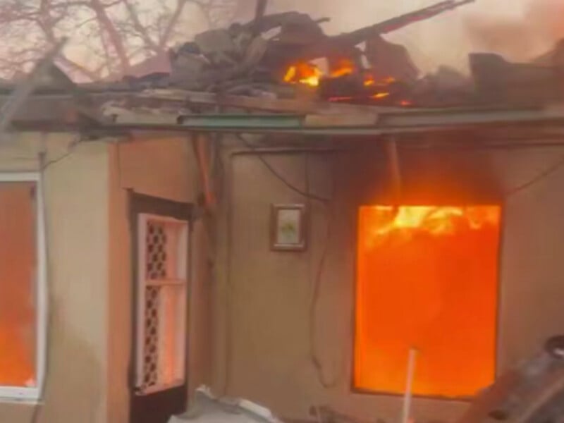 После обстрела Одессы загорелся дом Сергея Гайдаржи, который в прошлом году потерял жену и сына