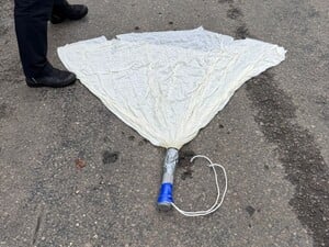 На Волыни обнаружили воздушный шар с контрабандой из Беларуси. Пакет, вероятно, летел в ЕС. Фото