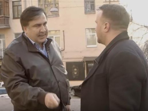 Саакашвили &ndash; журналистам телеканала "Украина" об Ахметове: Вы служите убийце, врагу украинского народа
