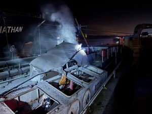 В двух областях повреждены иностранные суда и портовая инфраструктура из-за атак российских Shahed 