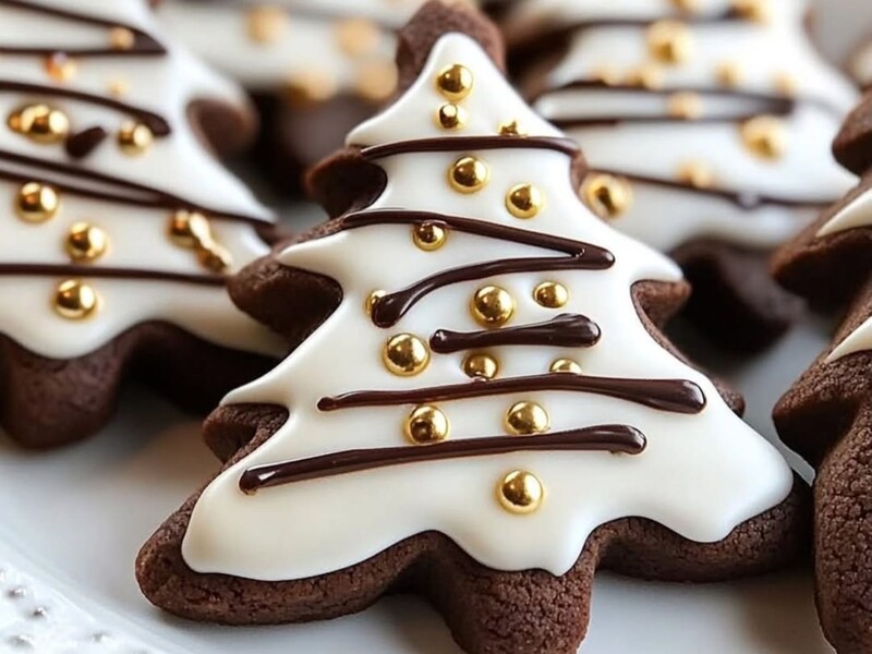 Всего 10 минут – и невероятно вкусное шоколадное печенье готово. Рецепт теста и королевской глазури