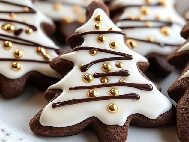 Всего 10 минут – и невероятно вкусное шоколадное печенье готово. Рецепт теста и королевской глазури