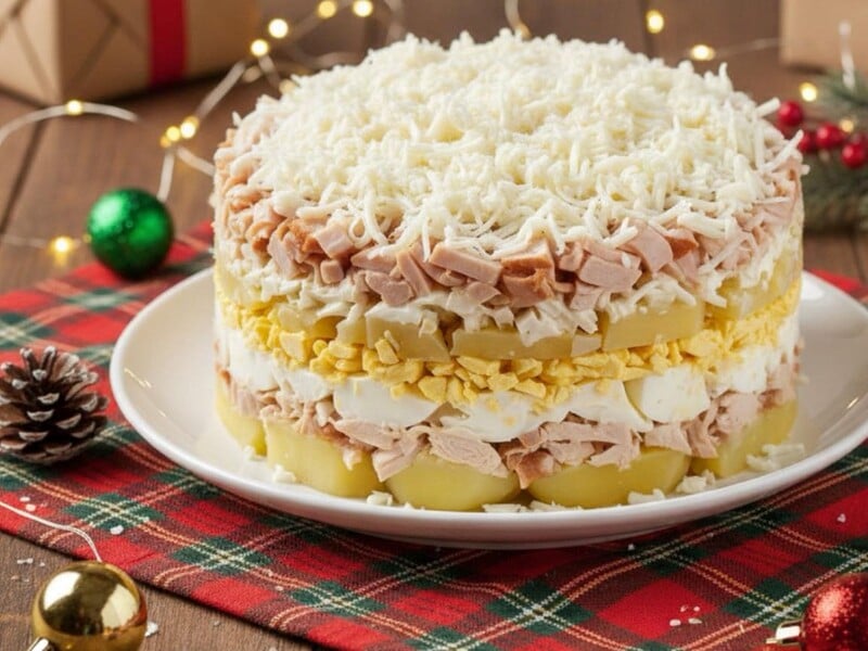 Приготуйте для своїх гостей ніжний і ситний салат 