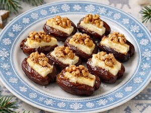 Побалуйте себя после новогоднего застолья изумительной закуской из фиников. Готовится 10 минут