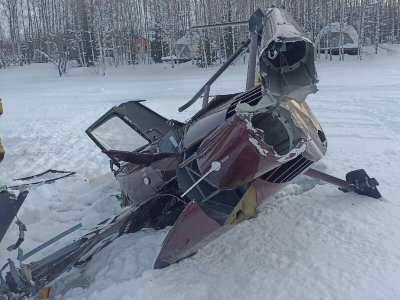 В России в результате падения вертолета погиб миллионер, связанный с "Газпромом" и "Роснефтью". Видео