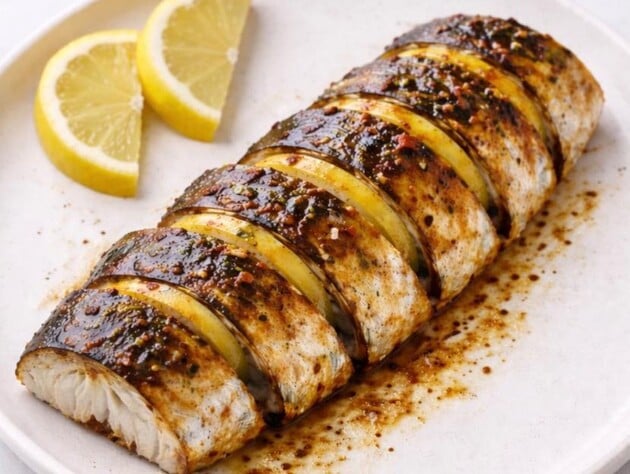 Оставьте скумбрию в этом маринаде на 30 минут – и она получится сочная и вкусная. Рецепт для запекания