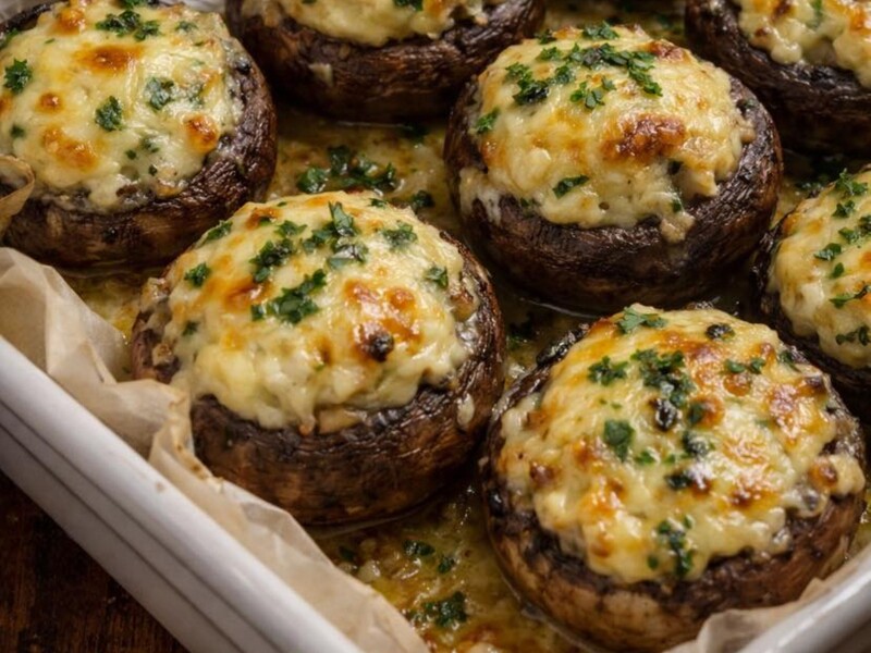 Приготуйте цю начинку – і вийдуть неймовірно ніжні фаршировані печериці. Рецепт закуски