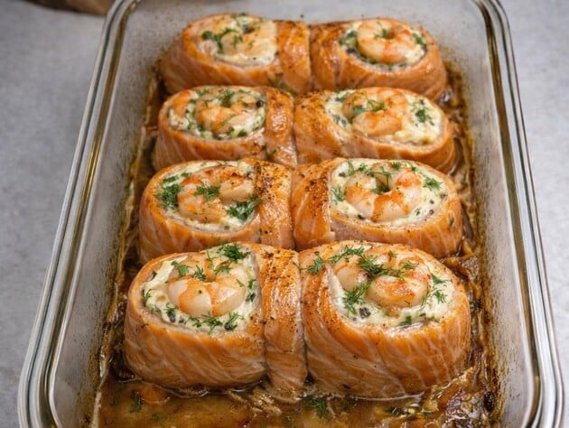 Заверните это в слайсы – и получатся нежные рыбные рулетики. Быстрый и простой рецепт вкусной закуски