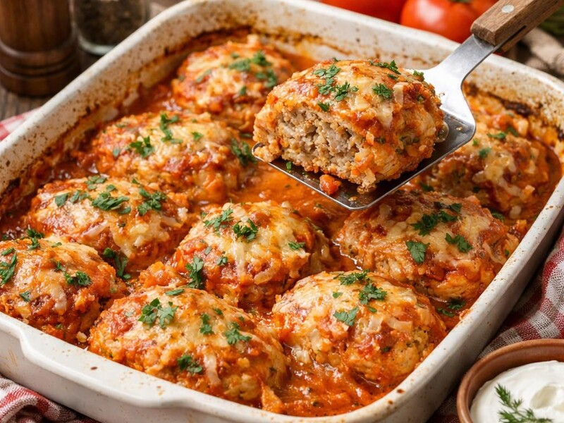 Ленивые голубцы в духовке. По этому рецепту они получатся невероятно сочные и нежные