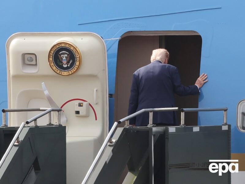 Трамп со второй попытки вылетел в Давос