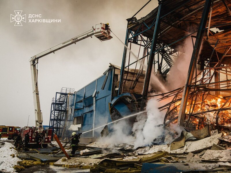 Ракетний удар пошкодив фабрику американської компанії Philip Morris під Харковом. Фото