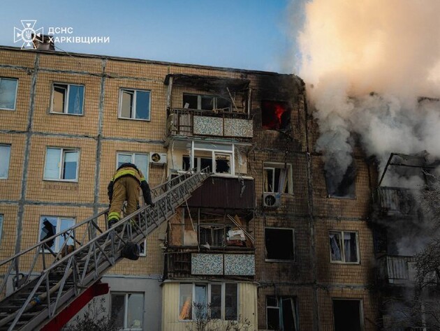 Ночью РФ била по Харькову ракетами и дронами, поражена инфраструктура