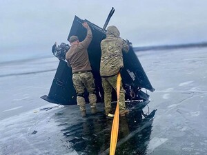 На Днепре нашли не сдетонировавший Shahed и боевую часть к нему. Фото