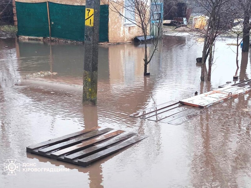В Україні масові підтоплення, у Кіровоградській області річка вийшла з берегів, сотні тварин заблоковані. Фото