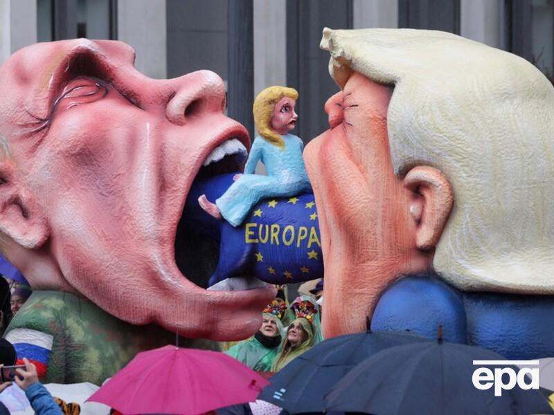 Путин и Трамп, пожирающие Европу, и Эпштейн-"дьявол". В Германии прошли карнавалы. Фоторепортаж