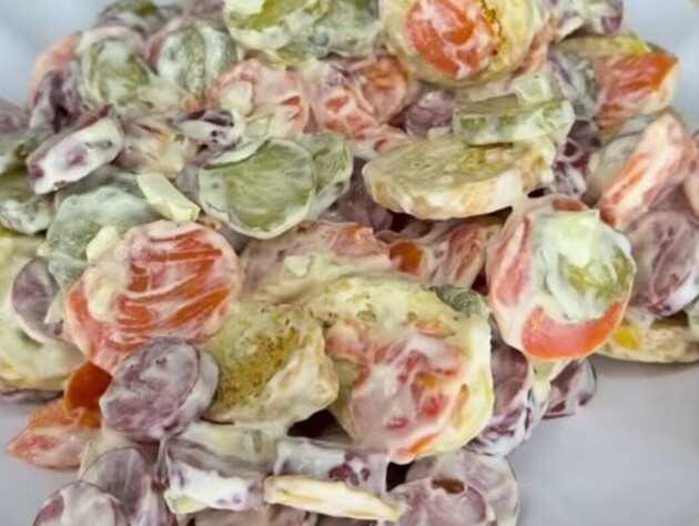 Дуже швидкий і дуже смачний салат 