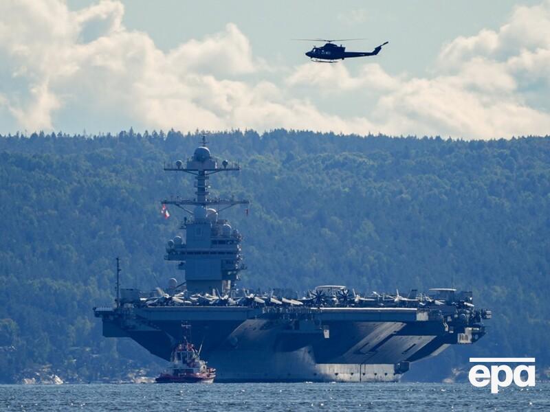 Крупнейший авианосец США покинул регион Ближнего Востока после пожара на борту