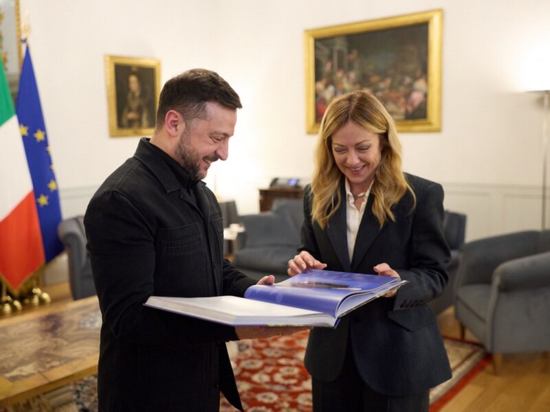 "Італія зацікавлена". Зеленський і Мелоні обговорюють спільне виробництво дронів і ППО