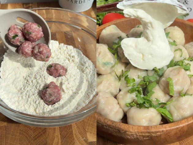 Прикольный рецепт пельменей за 20 минут, которые не нужно лепить. Просто обваляйте мясо в муке