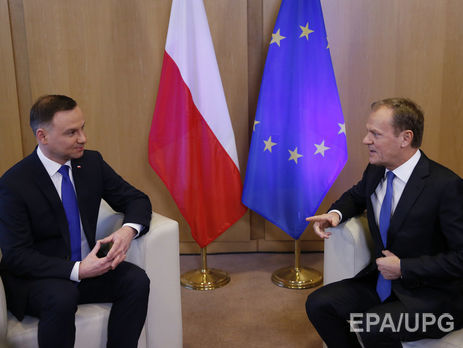 Дуда привітав Туска з переобранням на посаду голови Європейської ради