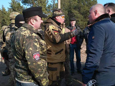 У Харківській області активістам блокади не дали встановити новий 