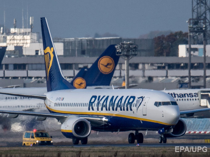 Квитки на рейси Ryanair із Києва та Львова до Європи будуть коштувати від €20