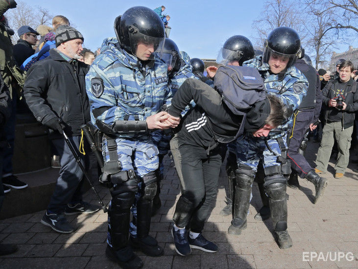 Кількість затриманих у Москві перевищила 350 – правозахисники