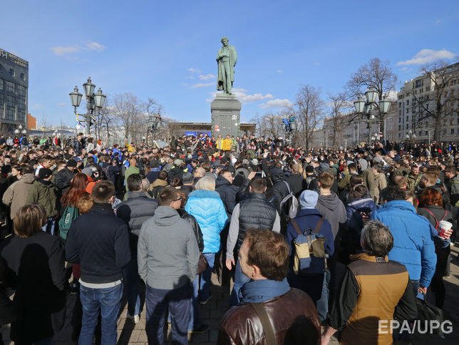 Журналіст Варфоломєєв: Підсумкова кількість мітингувальників у Росії – приблизно 60 тис. осіб