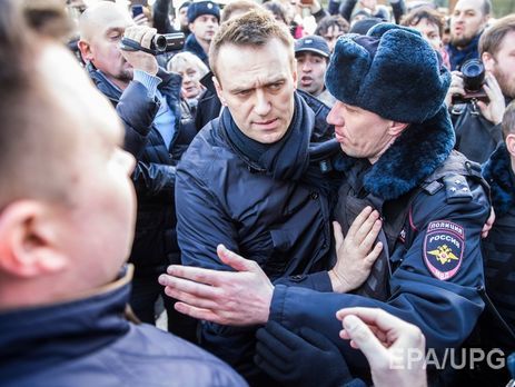 Навальний: Нові відомості щодо затриманих у Москві на 23.30. Затримано близько 1200 осіб