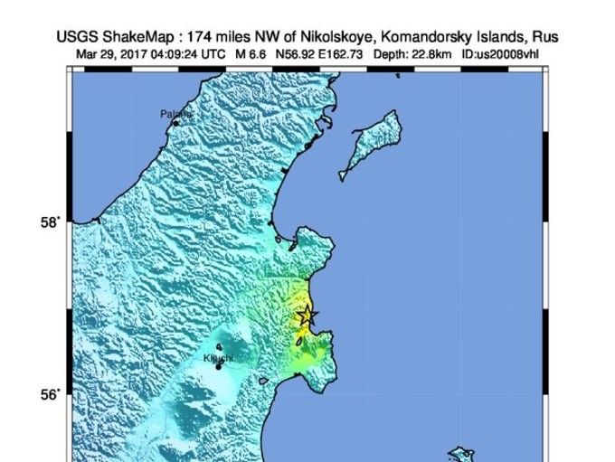 На Камчатке произошло мощное землетрясение, объявлена угроза цунами