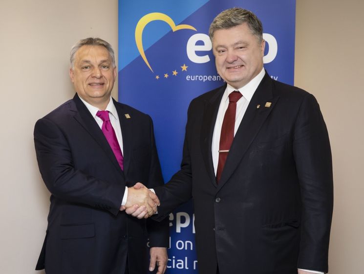 Порошенко обговорив з Орбаном заклики угорських чиновників до створення територіальних автономій в Україні