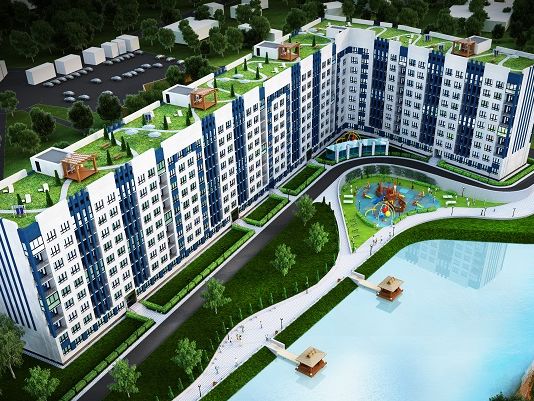 Житловий комплекс "Рів'єра" – розпочато облаштування прибудинкової території поблизу нового ЖК на Осокорках