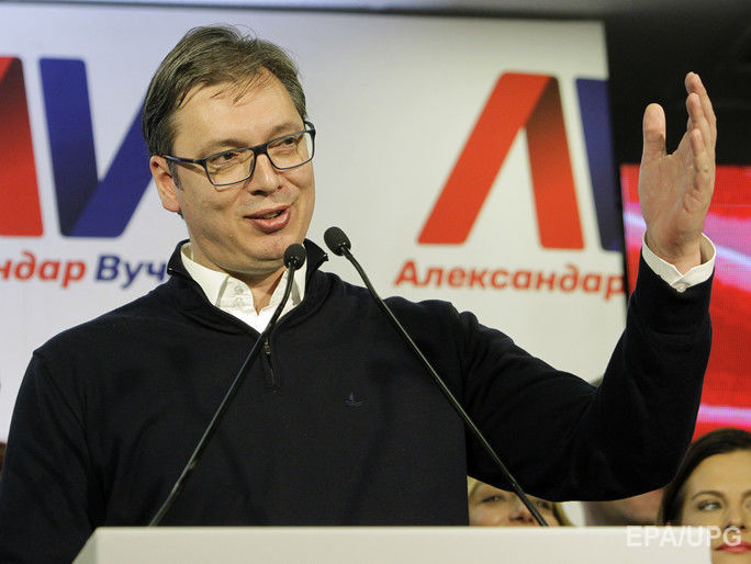 Вучич заявив про перемогу на виборах президента Сербії