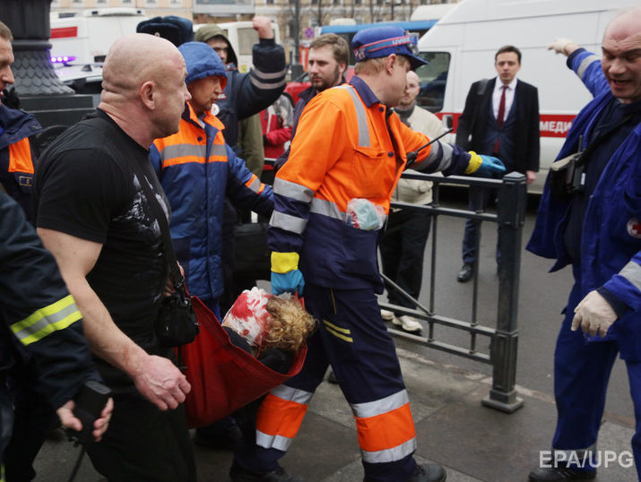 Унаслідок вибуху в метро Петербурга загинуло 14 осіб