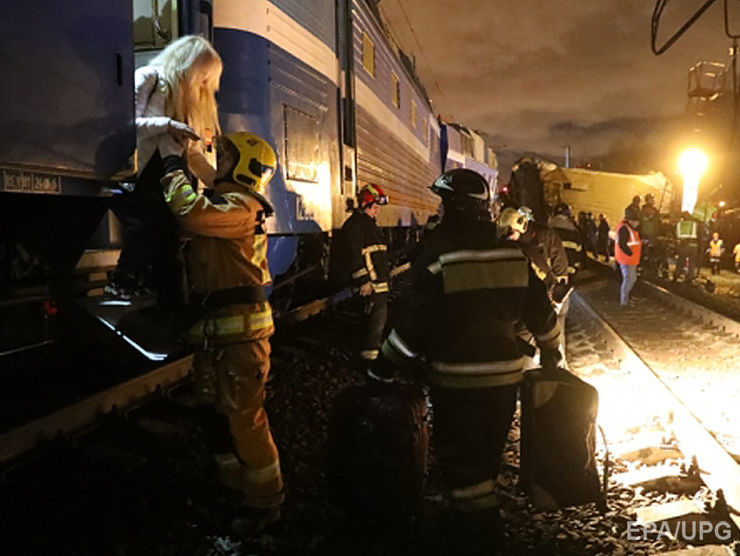 12 постраждалих унаслідок зіткнення поїзда й електрички в Москві госпіталізували