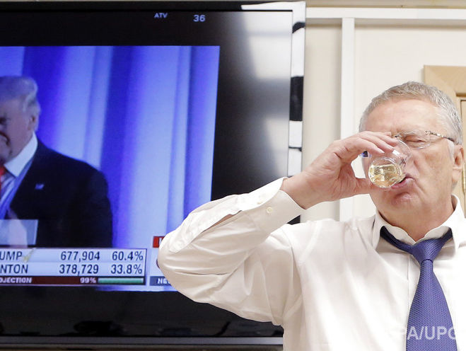 Жириновський заявив, що пив шампанське після перемоги Трампа на честь своєї прозорливості