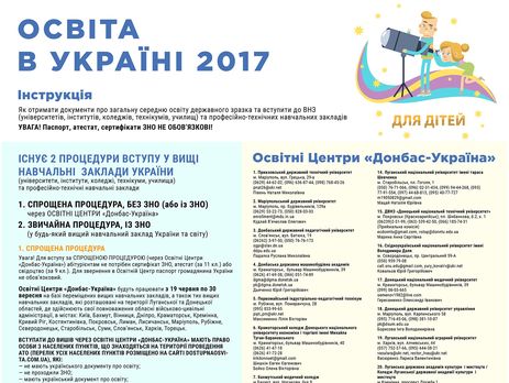 Абитуриенты из зоны АТО и Крыма могут поступать в вузы без паспорта, аттестата и сертификата ВНО