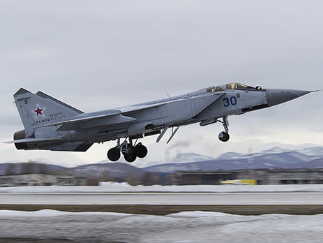 У Росії розбився винищувач МіГ-31