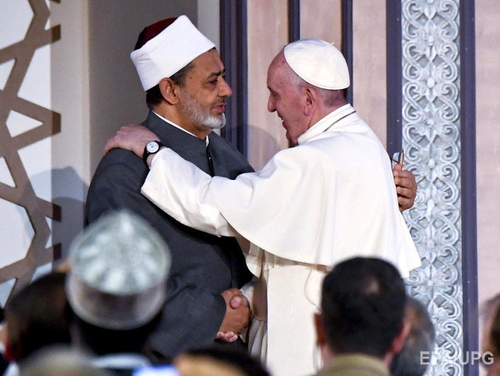  Папа римський закликав до об'єднання релігій для боротьби з тероризмом 