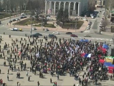 МВД: Выходить на митинг 17 апреля в Донецке опасно для жизни