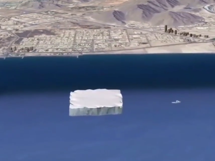 Объединенные Арабские Эмираты планируют буксировать айсберги из Антарктики к своим берегам. Видео