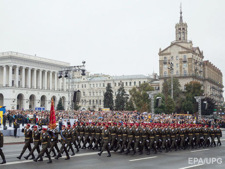В 2016 году в Киеве по случаю Дня Независимости Украины также прошел военный парад