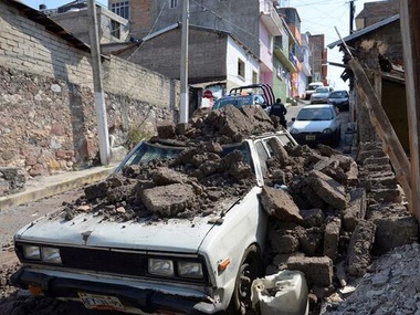 Последствия 7,5-бального землетрясения в Мексике. Фоторепортаж