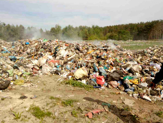 В Житомирской области тайно выгрузили львовский мусор – полиция