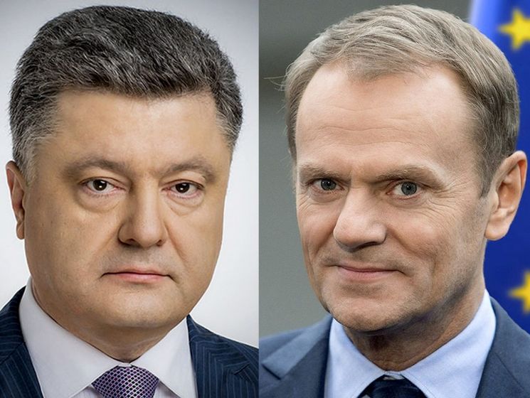 Порошенко и Туск договорились провести саммит Украина – ЕС 13 июля в Киеве