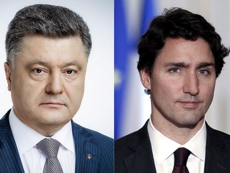 Трюдо заверил Порошенко в поддержке Украины коалицией стран G7 и НАТО